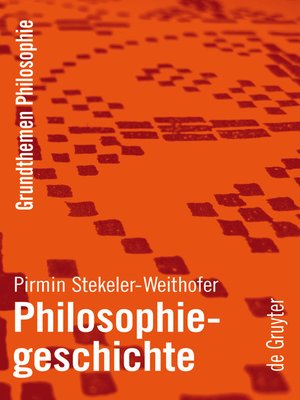 cover image of Philosophiegeschichte